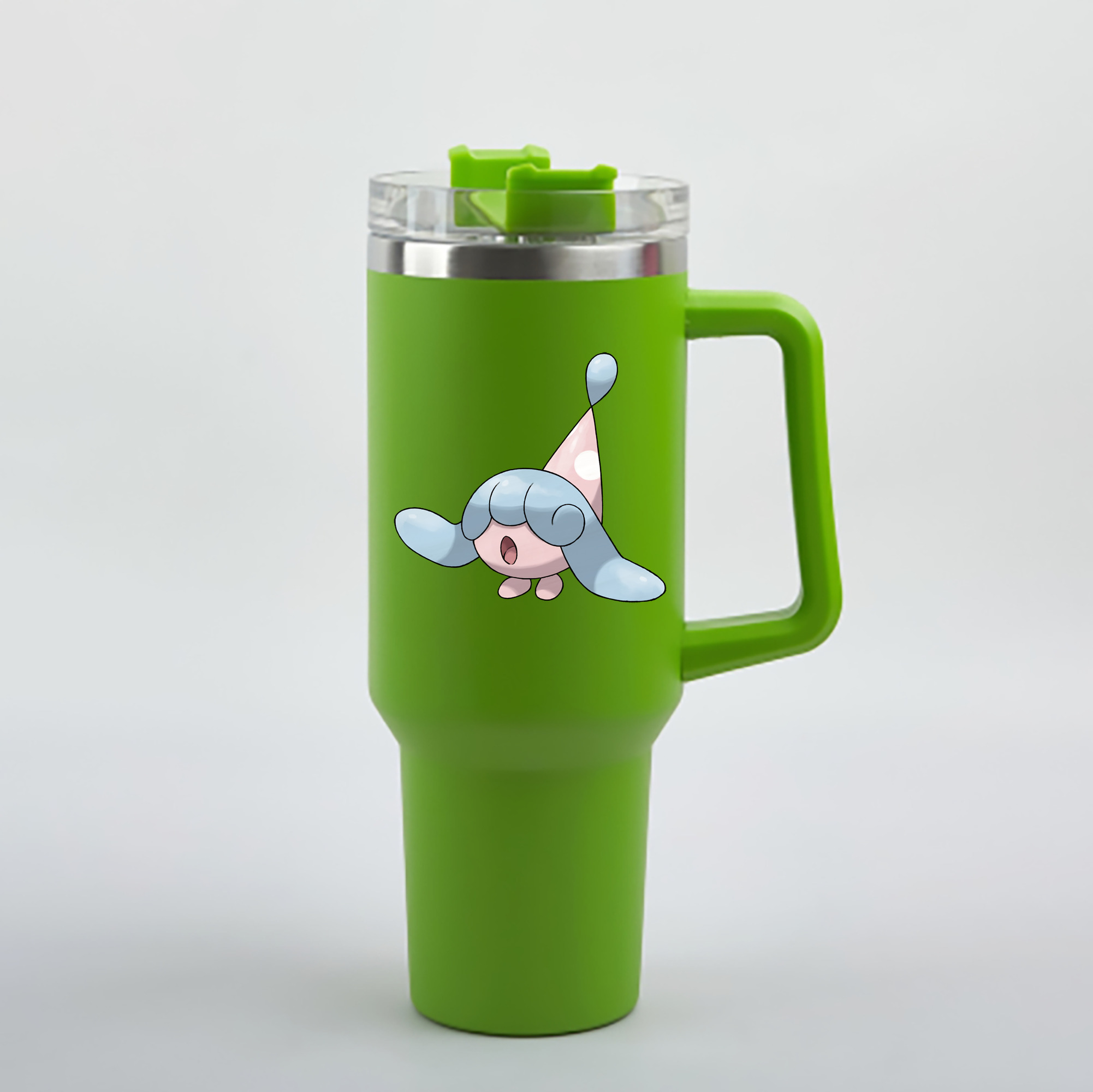 （画像用） ポケットモンスター Pokémon 1200mL車用タンブラー - クリスタルステッカー（プラスチックストロー付き）